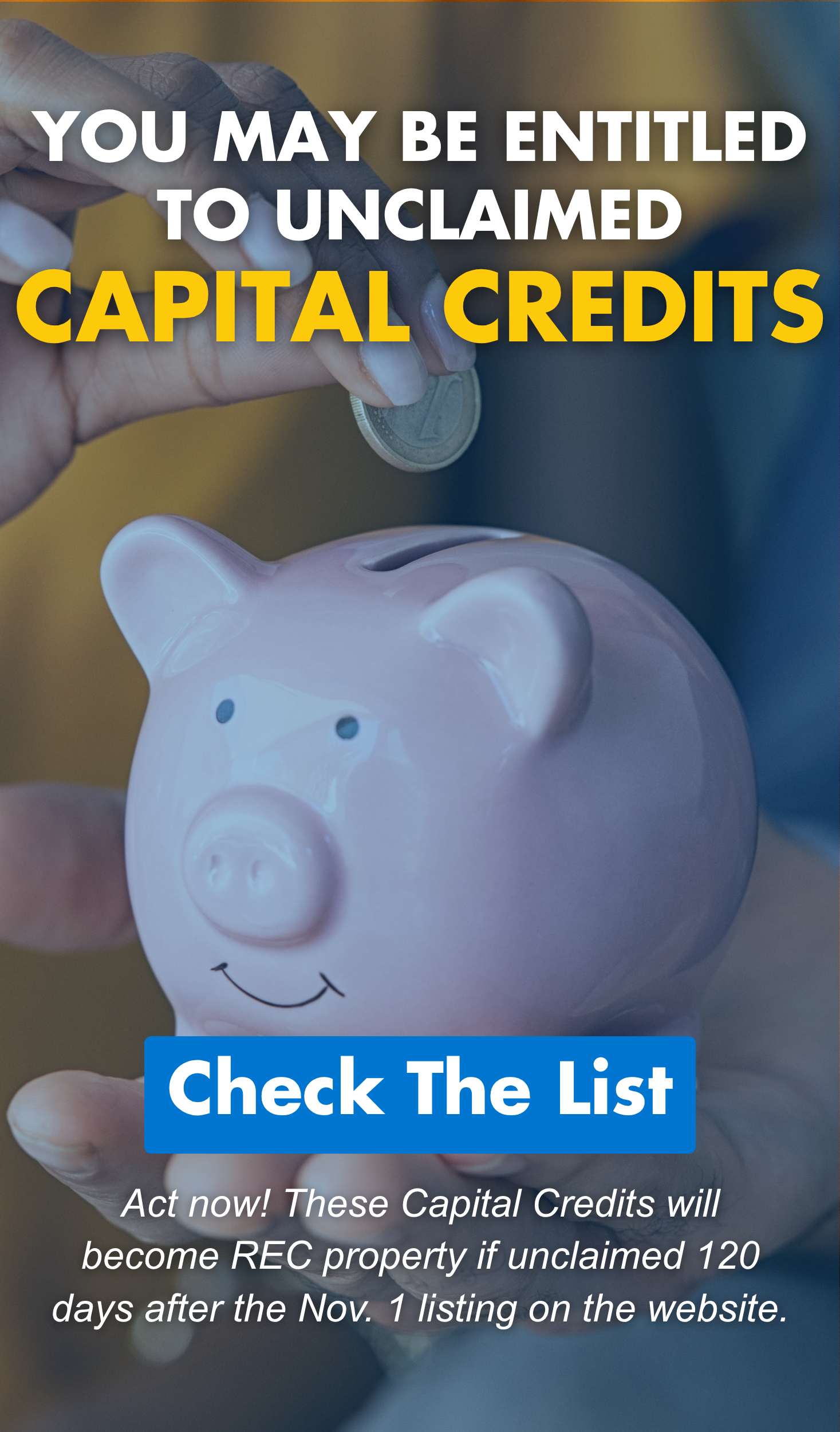 Unclaimed Capital Credits Cover
