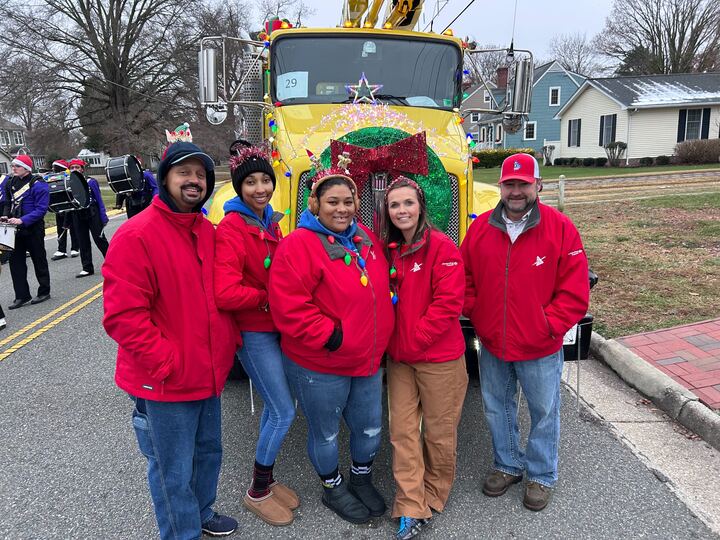 REC group at Tappahannock’s 50th Annual Christmas parade.
