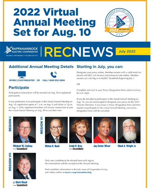 July 2022 Bill insert