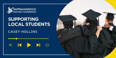 Supporting Local Students in Cap adn gown