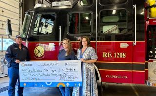 Photo of Check Presentation at Salem Vol. Fire Dept.