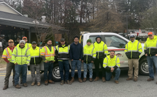 Lewis Tree Service crew